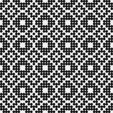 Noktalı soyut geometrik desen, üretken hesaplama sanatı çizimi 