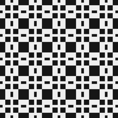 Vektör kusursuz desen. Tek renkli çarşaflı modern stil dokusu. Tekrar eden geometrik fayanslar. Basit grafik tasarımı.