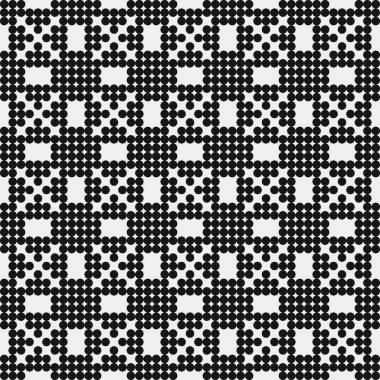 Noktalı soyut desen, üretken hesaplama sanatı çizimi 