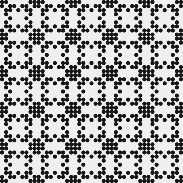 具有黑白几何形状的无缝图案 矢量说明 — 图库矢量图片