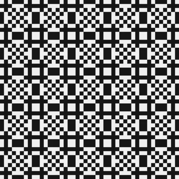 Patrón Abstracto Geométrico Blanco Negro Ilustración Vectorial — Vector de stock