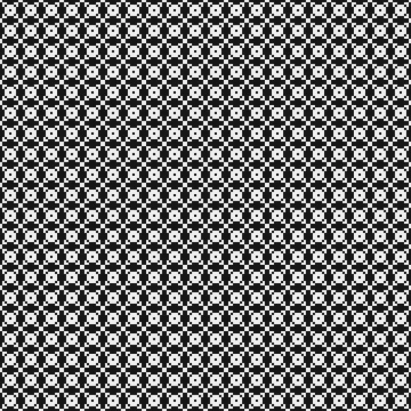 Absztrakt Geometriai Keresztezett Fekete Fehér Minta Vektor Illusztráció — Stock Vector