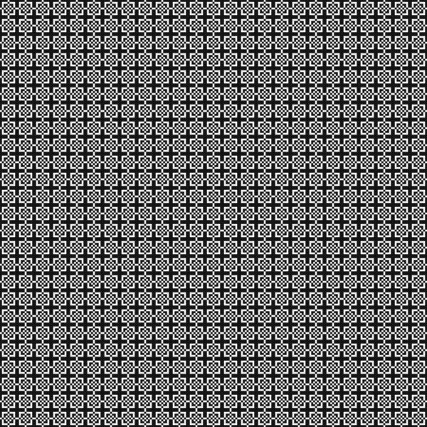 Naadloos Patroon Van Zwart Wit Geometrische Vormen — Stockvector
