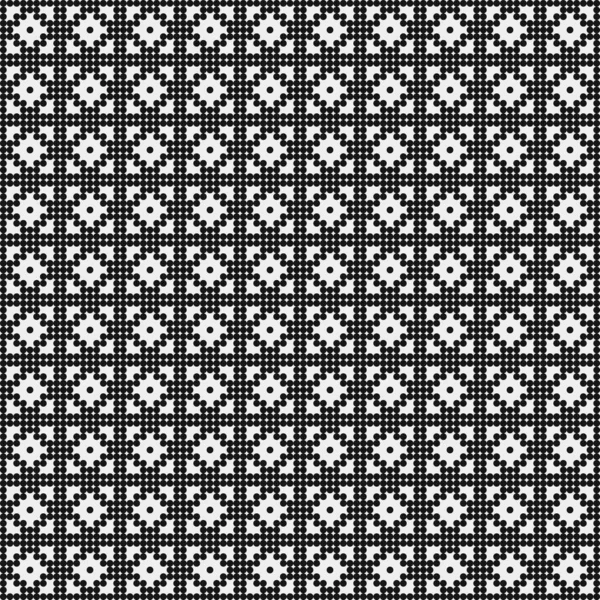 Astratto Croce Pattern Dots Logo Arte Computazionale Generativa Illustrazione — Vettoriale Stock