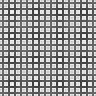 Soyut siyah ve beyaz süs desenli vektör çizimi