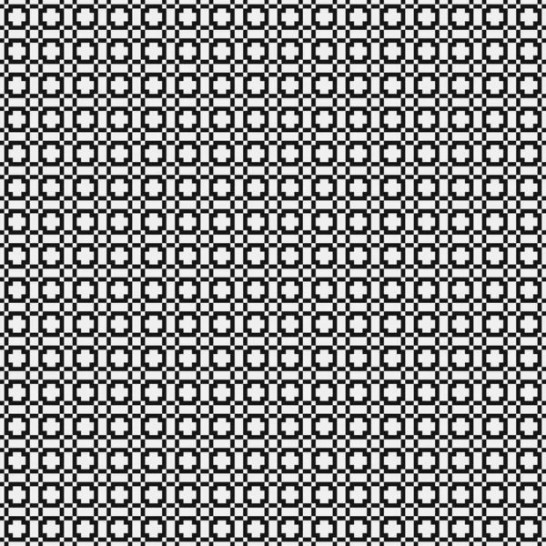 Modèle Sans Couture Formes Géométriques Noires Blanches Illustration Vectorielle Art — Image vectorielle