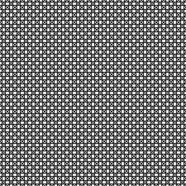 Motif Géométrique Abstrait Croisé Noir Blanc Illustration Vectorielle — Image vectorielle