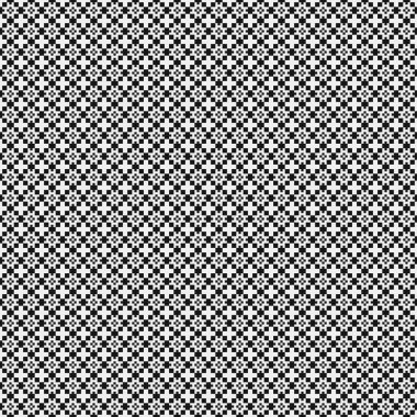 Soyut tekrarlanan çapraz desenli logo, üretken hesaplama sanatı çizimi   