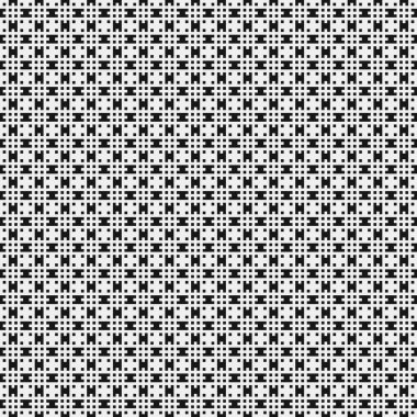 Siyah ve beyaz kareli kusursuz desen. vektör illüstrasyonu