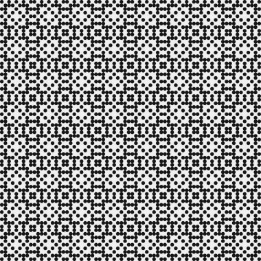 Noktalı soyut geometrik desen, üretken hesaplama sanatı çizimi 