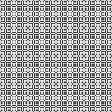 Soyut siyah ve beyaz süs desenli vektör çizimi