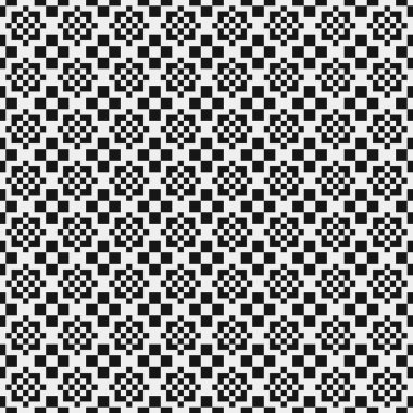 Geometrik siyah beyaz şekilsiz arka plan, vektör illüstrasyonu 