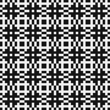 Vektör kusursuz desen. Soyut geometrik arkaplan. siyah ve beyaz doku