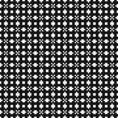 soyut geometrik siyah beyaz desen, vektör illüstrasyonu 