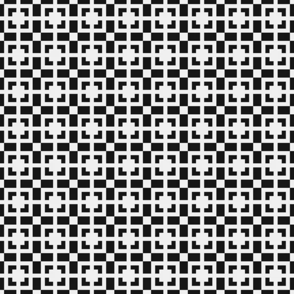 가닥이 패턴이죠 하얀색 기하학 타일에 흩어져 추상적 — 스톡 벡터