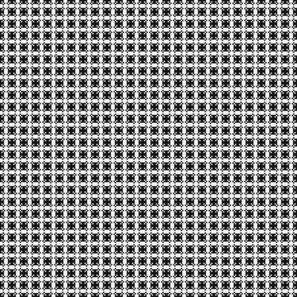 黑色和白色交叉图案与点 标志生成计算艺术说明 — 图库矢量图片