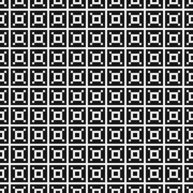 soyut geometrik siyah beyaz desen, vektör illüstrasyonu 