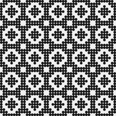 Soyut Çapraz Noktalar Şablonu, arka plan. Vektör illüstrasyonu   