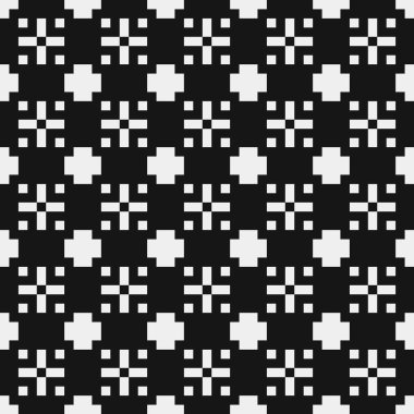 Siyah ve beyaz çizgileri olan kusursuz bir desen. vektör illüstrasyonu