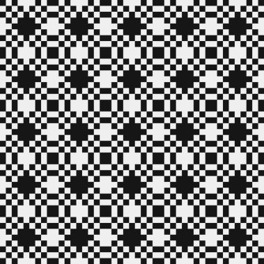 Soyut Çapraz Desenli Noktalar Logosu, üretken hesaplama sanatı çizimi   