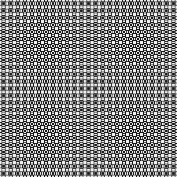 Motif Géométrique Abstrait Croisé Noir Blanc Illustration Vectorielle — Image vectorielle