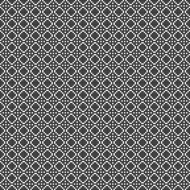 Soyut siyah ve beyaz süs desenli vektör çizimi