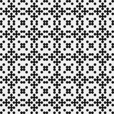 Noktalı soyut geometrik desen, üretken hesaplama sanatı çizimi 