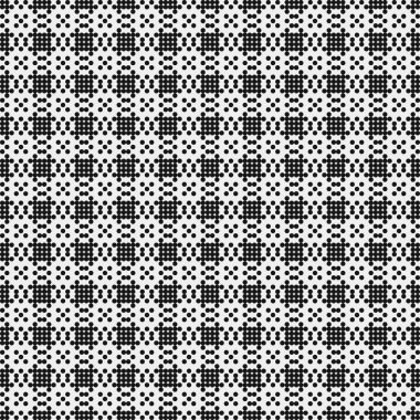 Soyut siyah ve beyaz süs desenli vektör çizimi