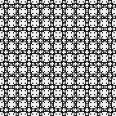 Soyut siyah ve beyaz süs desenli vektör çizimi