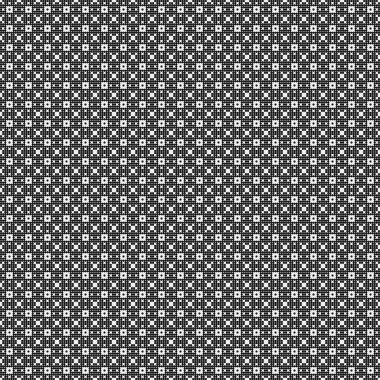 Soyut siyah ve beyaz süs desenli vektör çizimi