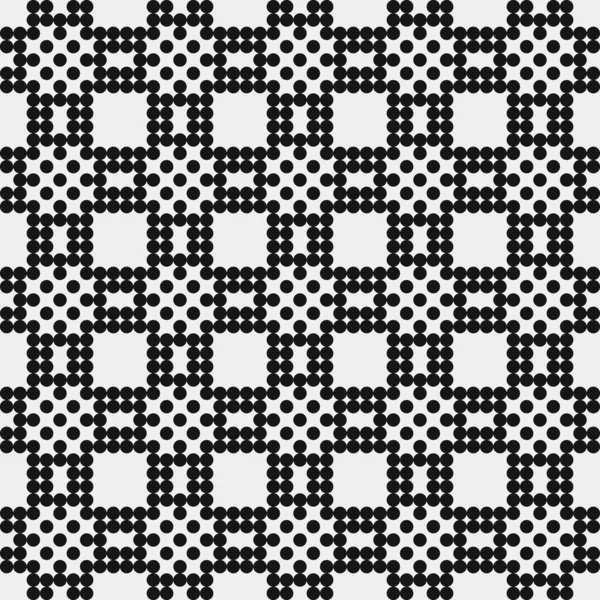 Astratto Croce Pattern Dots Logo Arte Computazionale Generativa Illustrazione — Vettoriale Stock