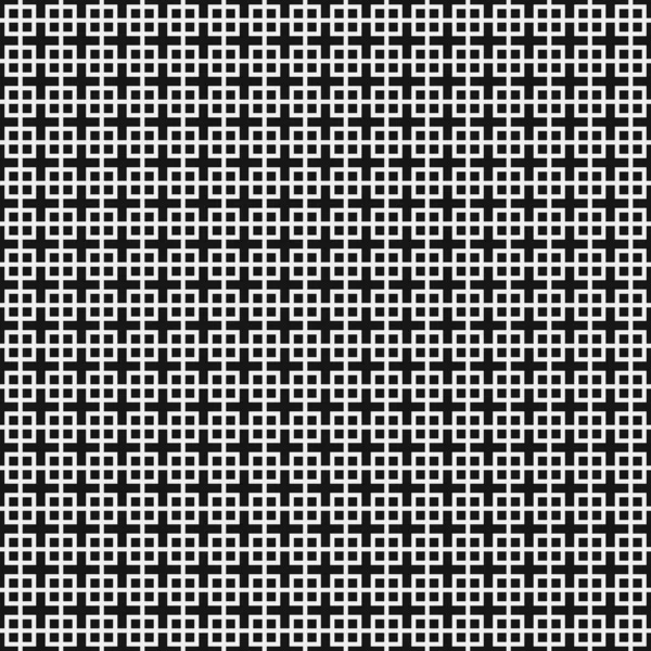 Motif Sans Couture Carrés Noirs Blancs Illustration Vectorielle — Image vectorielle