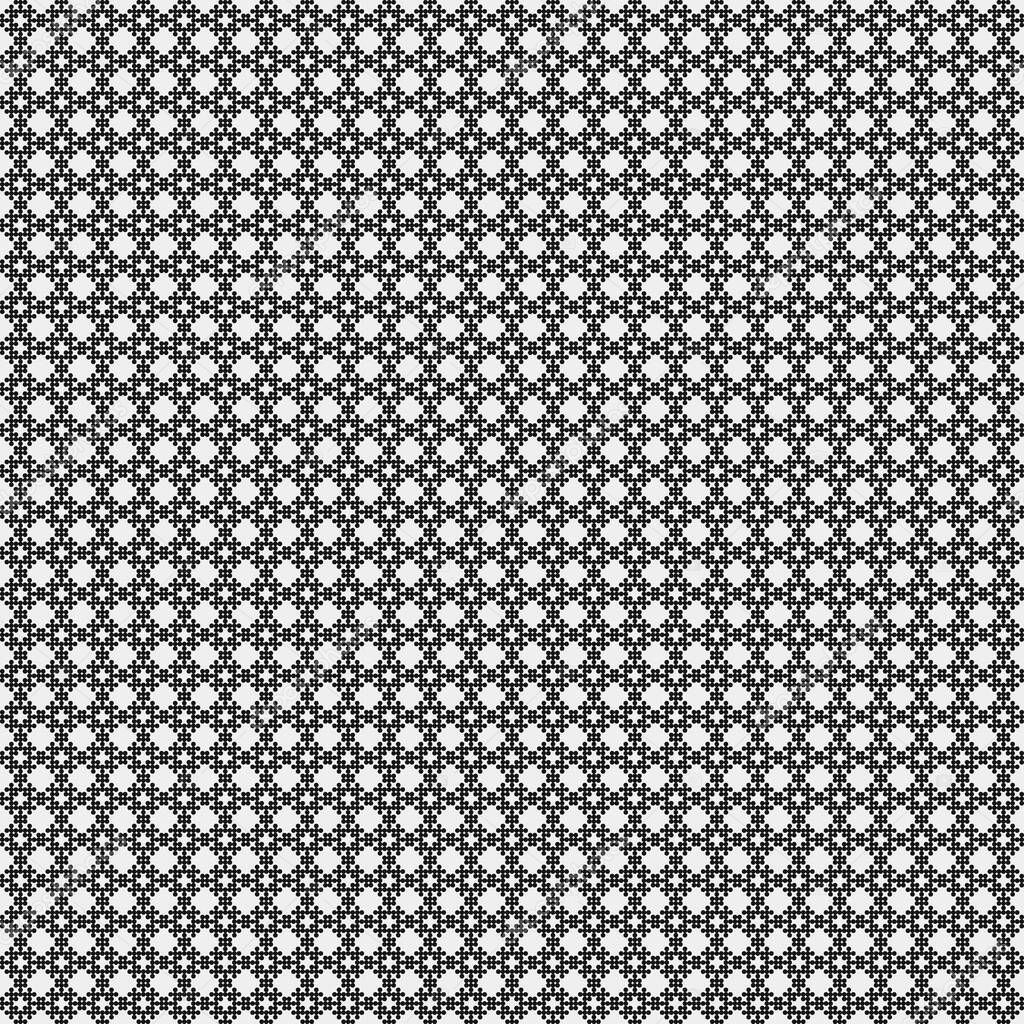 Abstract black and white ornamental pattern vector illustration