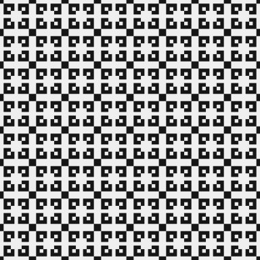 Noktalı siyah beyaz haç deseni, logo üretken hesaplama sanatı çizimi