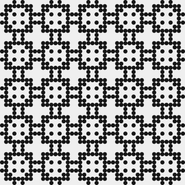 Noktalı soyut geometrik desen, üretken hesaplama sanatı çizimi 