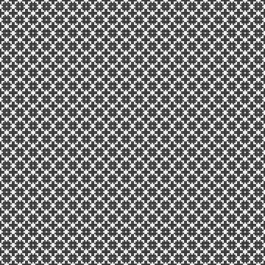 Soyut siyah ve beyaz süs desenli vektör çizimi