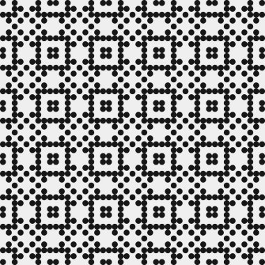 Noktalı soyut geometrik desen, üretken hesaplama sanatı çizimi 