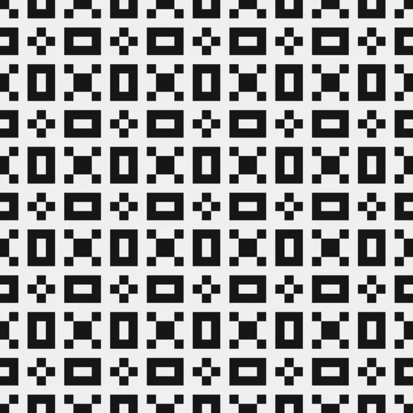 Motif Géométrique Sans Couture Noir Blanc Fond Abstrait Art Vectoriel — Image vectorielle