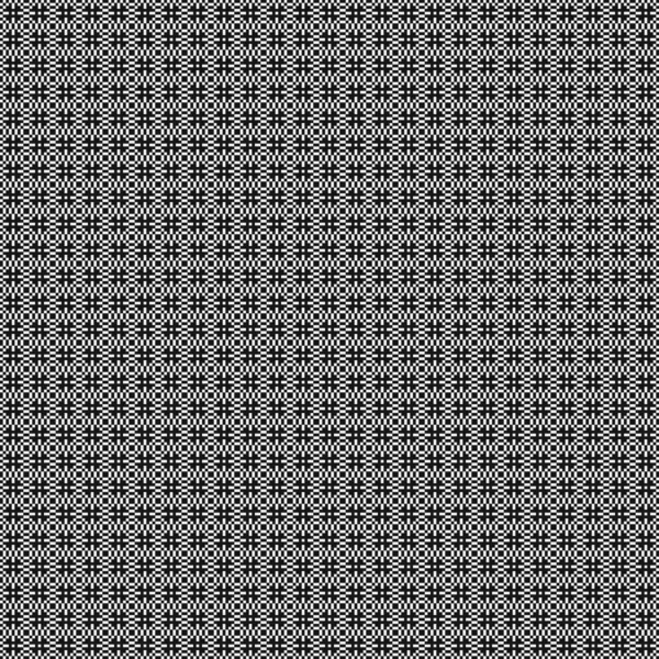 Motif Sans Couture Ornement Géométrique Noir Blanc Illustration Vectorielle — Image vectorielle