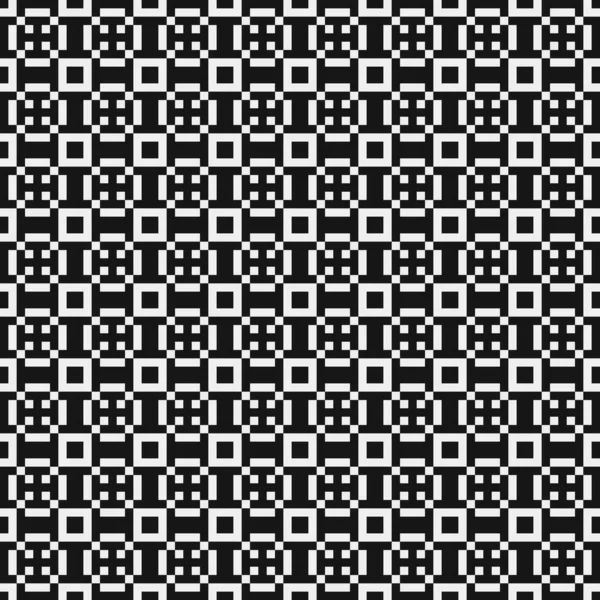 Resumen Geométrico Cruzado Patrón Blanco Negro Ilustración Vectorial — Archivo Imágenes Vectoriales