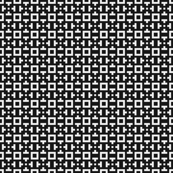 Black White Geometric Seamless Pattern Abstract Background Vector Illustration — Stock Vector