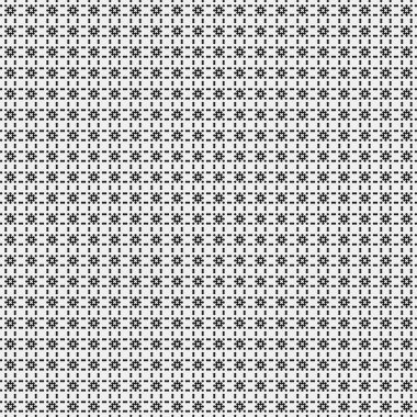 Noktalı siyah beyaz haç deseni, logo üretken hesaplama sanatı çizimi