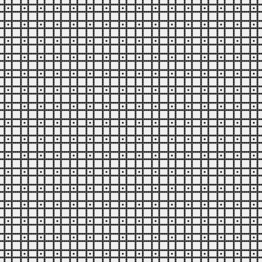 Noktalı siyah beyaz haç deseni, logo üretken hesaplama sanatı çizimi