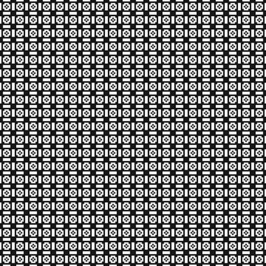 soyut geometrik siyah beyaz desen, vektör illüstrasyonu 