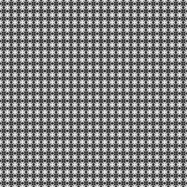 Patrón Sin Costura Blanco Negro Formas Geométricas — Vector de stock