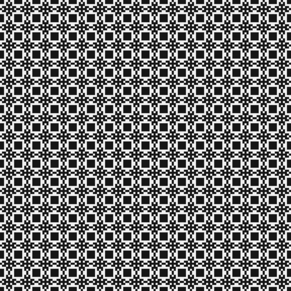 抽象的な背景を持つ白黒の幾何学的なシームレスなパターン — ストックベクタ
