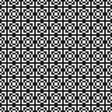 soyut geometrik siyah beyaz desen, vektör illüstrasyonu 