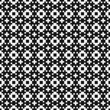 soyut geometrik siyah beyaz desen, vektör illüstrasyonu  