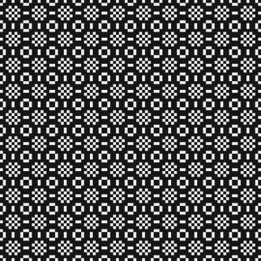 Soyut geometrik çapraz siyah beyaz desen, vektör illüstrasyonu  