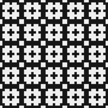 soyut geometrik siyah beyaz desen, vektör illüstrasyonu 